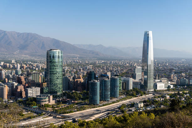 istock Santiago Financial District from San Cristobal Hill 1193558130