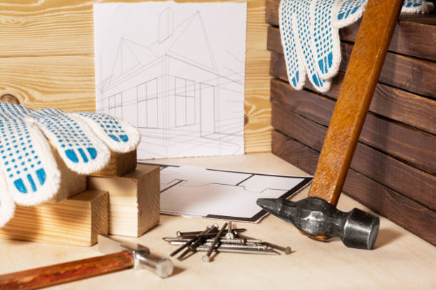 istock working tools and house design. concept of home improvement. 1193560157