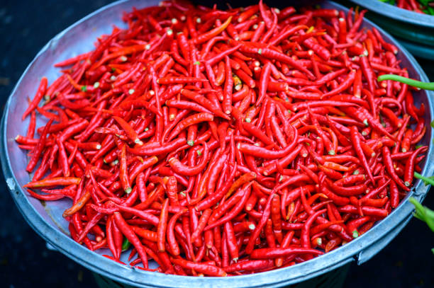 istock Fresh red hot chili peppers 1193562289
