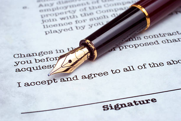 договора - contract signing government responsibility стоковые фото и изображения