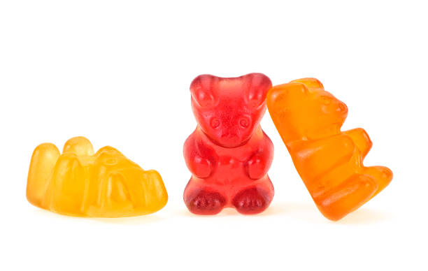istock Colorful gummy bears isolated on a white background. Jelly bears. 1193566643