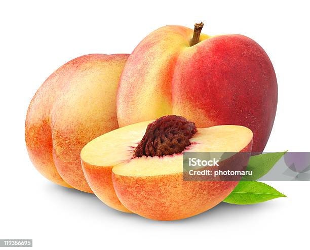 Peaches Stock Photo - Download Image Now - Chopped Food, Close-up, Color Image