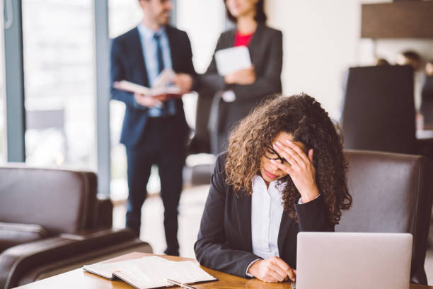 istock Businesswoman feeling stressed at work 1193568610