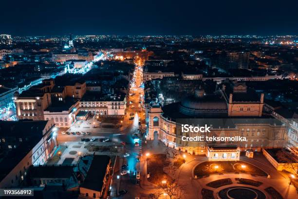 Night View Of The Opera House In Odessa Stock Photo - Download Image Now - Odessa - Ukraine, Ukraine, Opera