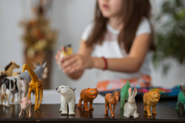 Plastic Zoo Animal Toys Stock Photo - Download Image Now - Toy Animal,  Child, Zoo - iStock