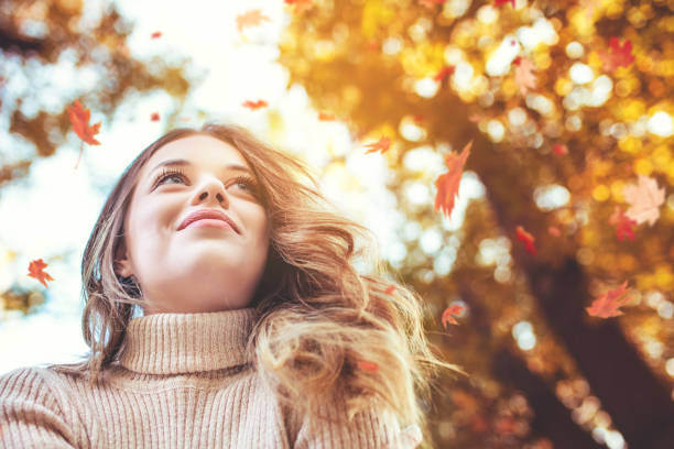 happy young positive woman