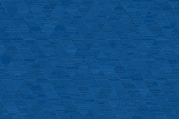 blu classic geometric grunge diamond triangle stucco texture trendy color of year 2020 blank striped concrete monochrome navy dark rhombus background old pattern seamless - tiled floor dirty blue wall foto e immagini stock