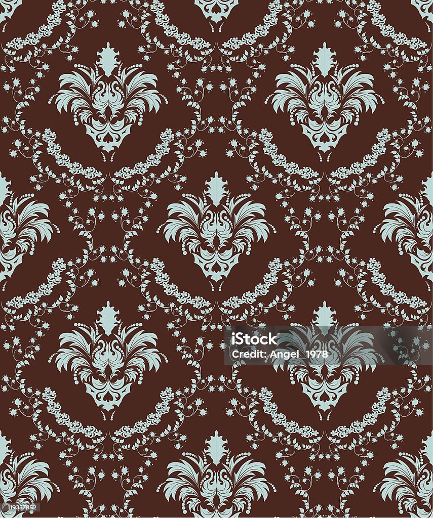 seamless pattern damascato - arte vettoriale royalty-free di Antico - Vecchio stile