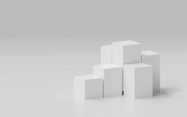 istock abstact white modern architecture background with white cubes 3d illustration render 1193582386