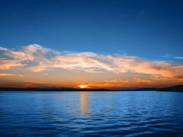 istock Color of the year 2020. Dramatic sunset. 1193589660