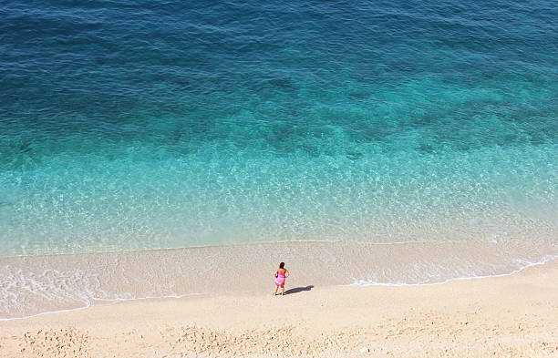 istock Lonely women looking at the sea 119360043
