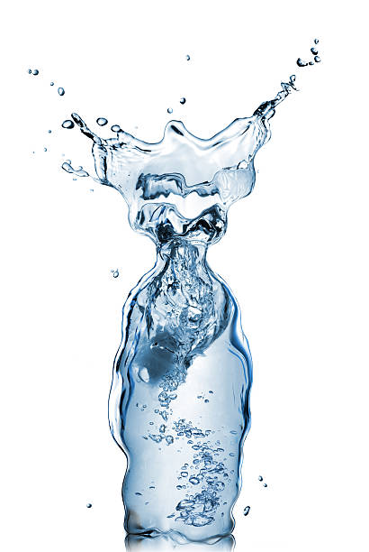 istock bottle from water and splash isolated on white 119360055