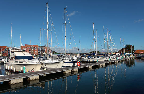 istock Luxury Yachts in Weymouth Harbour Dorset 119360120