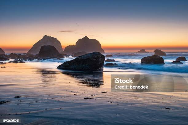 Coastline Sea Stacks Redwood National Park California Usa Stock Photo - Download Image Now
