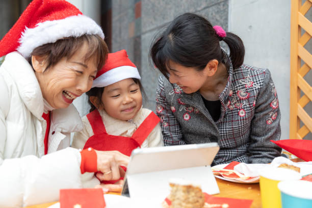 istock Multi generation family enjoying Christmas 1193612901