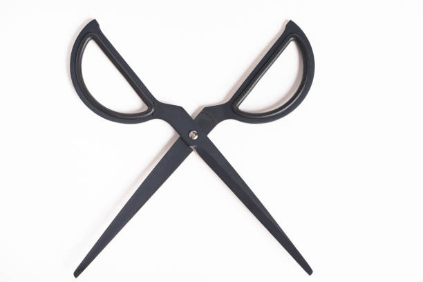 istock A Pair Of Black Retro Style Scissors 1193613713