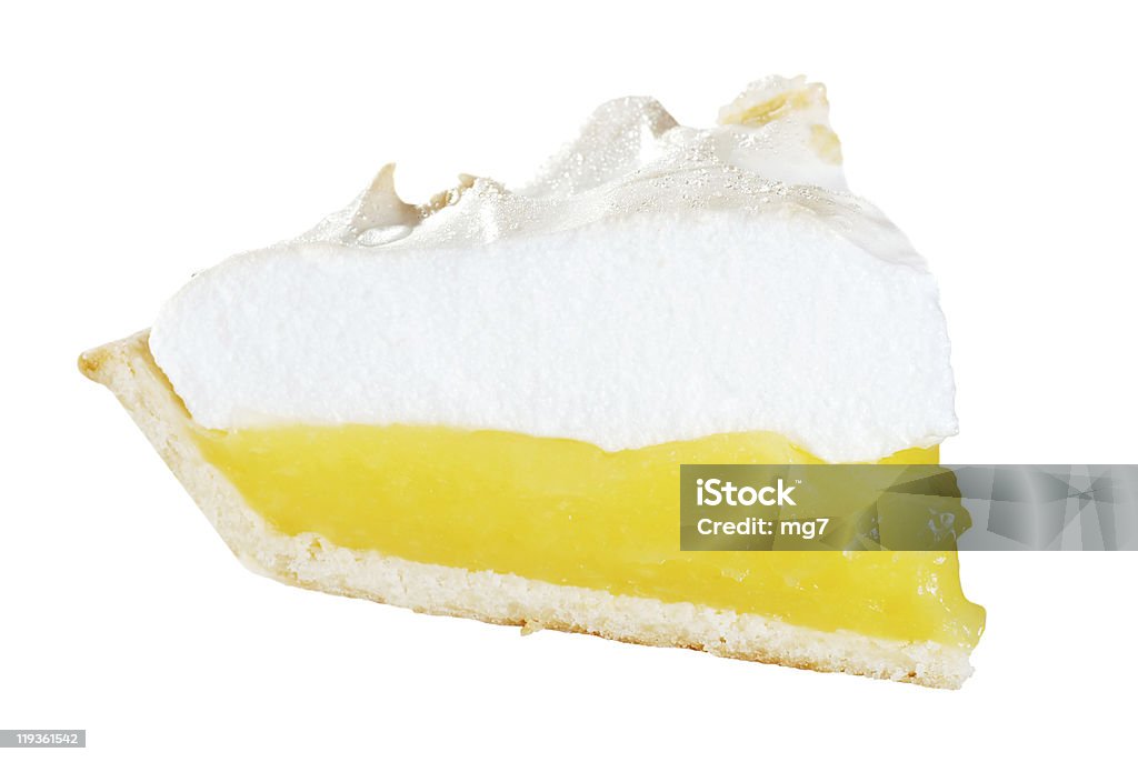 isolated lemon meringue pie slice  Lemon Meringue Pie Stock Photo