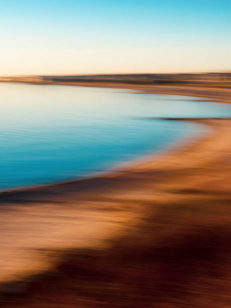 istock Blurred motion background of coastline 1193616927