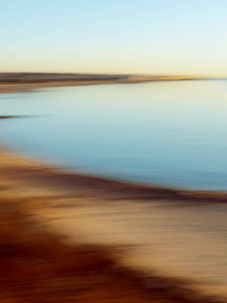 istock Motion blur backgrounds of Island from Mainland Seashore 1193616942