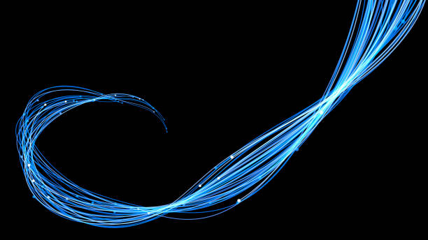 istock Global Data Transfer stock photo, Flowing optical fiber 1193620091