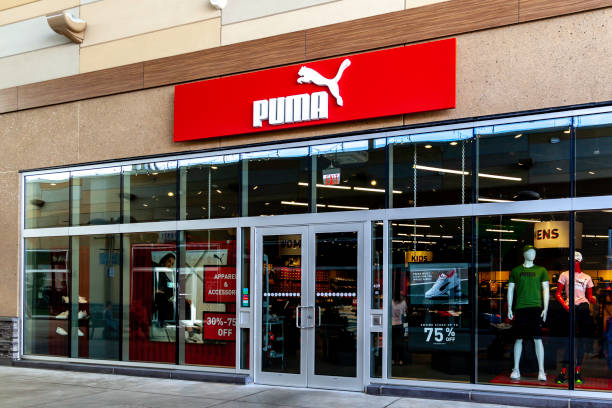 PUMA storefront in Outlet Collection at Niagara, Canada stock photo