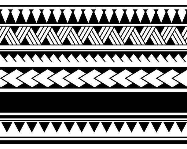 wijsheid Disco mannelijk Maori Polynesian Tattoo Border Tribal Sleeve Pattern Vector Samoan Bracelet  Tattoo Design Fore Arm Or Foot Stock Illustration - Download Image Now -  iStock
