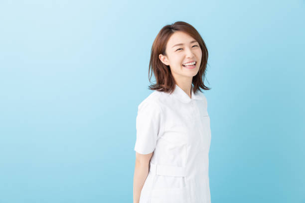 笑顔のアジアの看護師 - japanese culture japan japanese ethnicity asian and indian ethnicities ストックフォトと画像