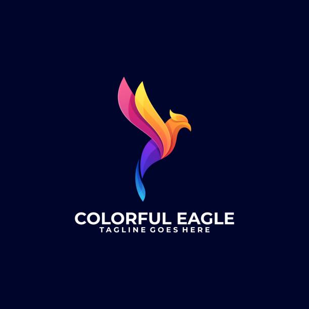 Fly Eagle Illustration Vector Template Fly Eagle Illustration Vector Template. Suitable for Creative Industry, Multimedia, entertainment, Educations, Shop, and any related business. feather flag stock illustrations
