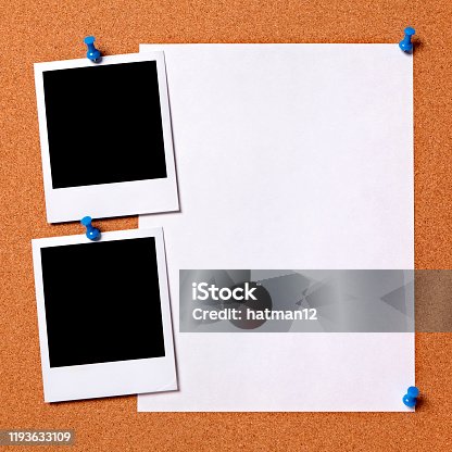 istock Blank photos with paper poster 1193633109