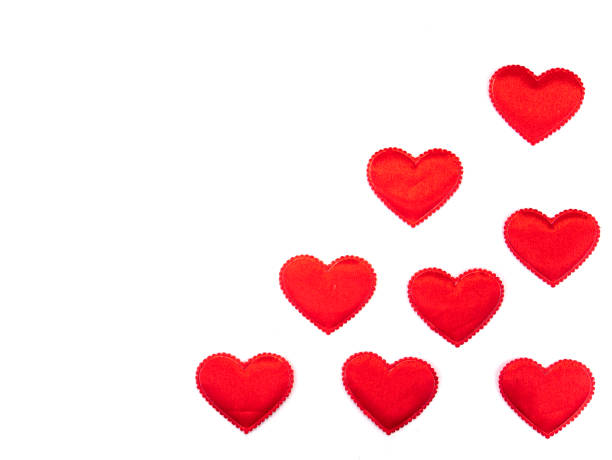 istock Red heart on a white background with place for text for Valentine's Day. 1193633124