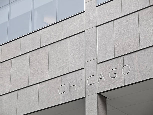 istock Chicago Lettering carved in a modern building 119363371