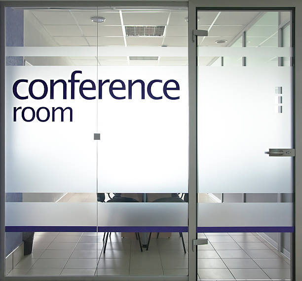 sala konferencyjna - frosted glass zdjęcia i obrazy z banku zdjęć
