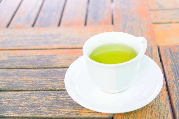 istock hot green tea on the table 1193638127