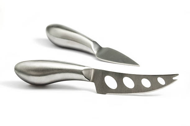 Cheese knife steel stock photo