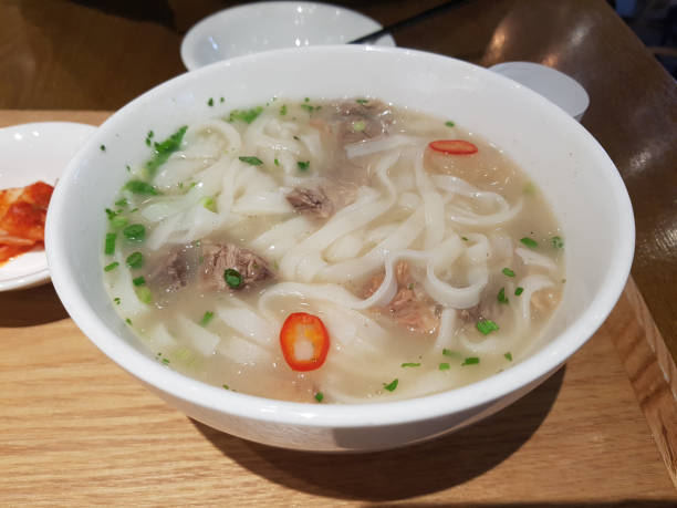 istock Warm rice noodle with beef in it 1193649690