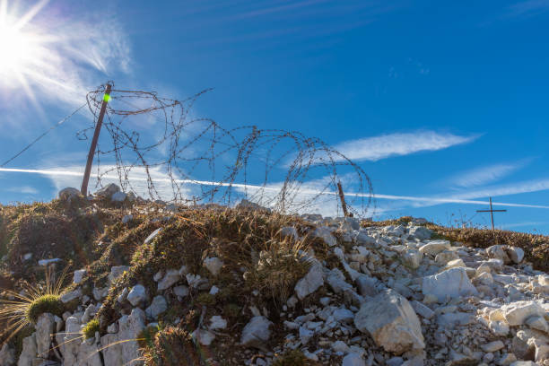 Position from World War I on Monte Piana, Dolomites, Italy