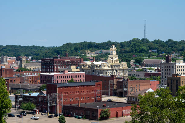 City of Zanesville A high angle view of the city of Zanesville, Ohio. 1234 stock pictures, royalty-free photos & images