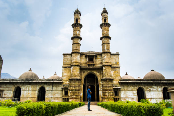 istock Man at Heritage Jami Masjid, Champaner 1193666016