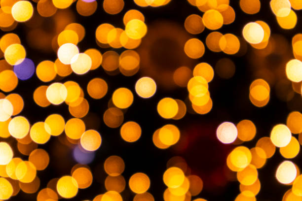 istock Blurry lights, abstract background, electric night city life 1193669131