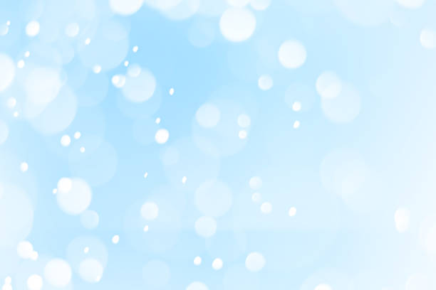 istock Blue and white bokeh background Used for christmas background. 1193672442