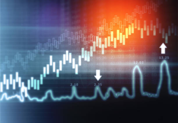 istock stock market finance graph background with abstract Growth graph chart 1193672980