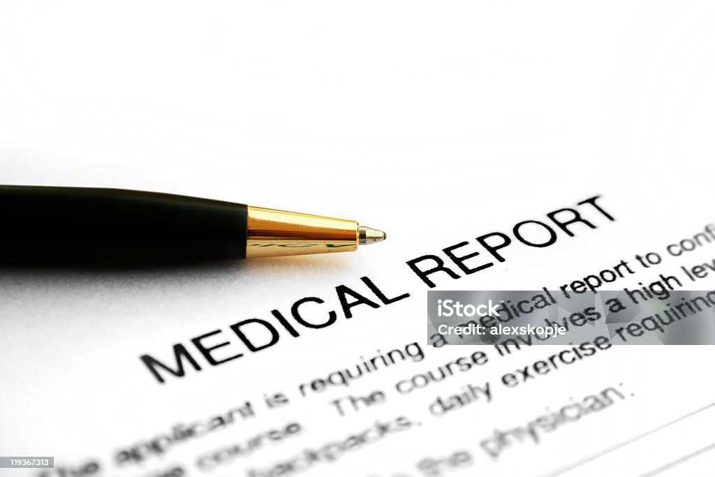 Médicos de relatório - Royalty-free Acabar Foto de stock