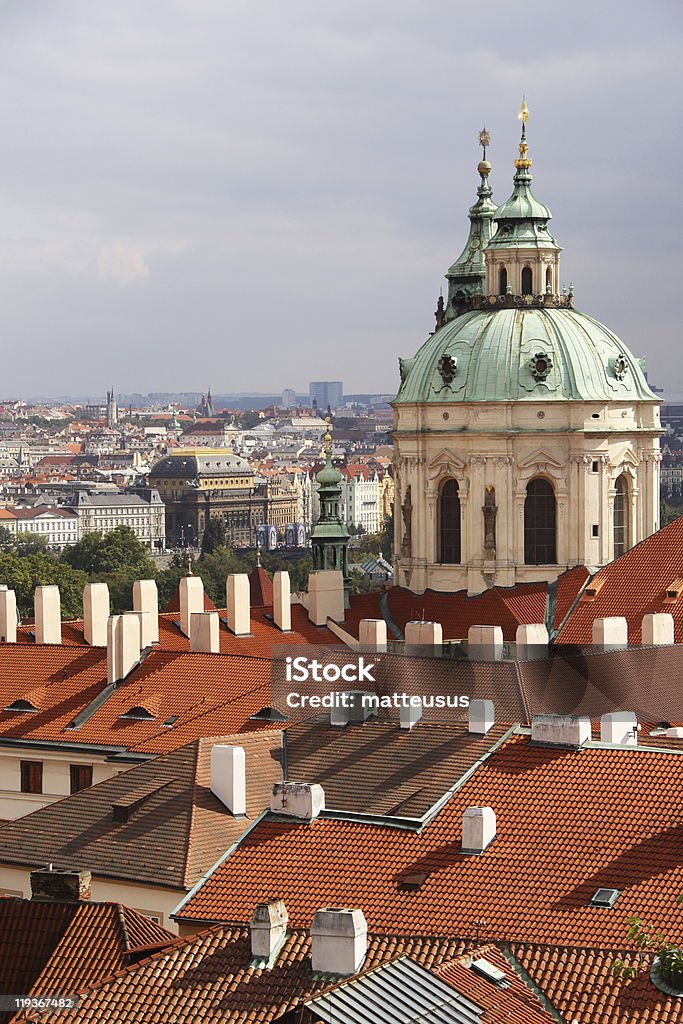 vertical Vista da Cidade de Praga - Royalty-free Antigo Foto de stock