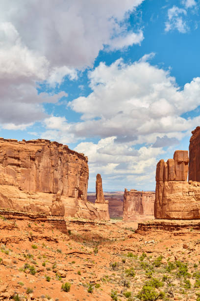 istock Rock formations in Arches National Park, USA. 1193675556