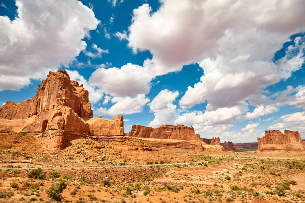istock Rock formations in Arches National Park, USA. 1193675622