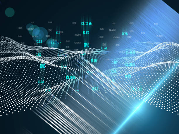 分析の抽象的な未来的概念。量子仮想暗号。ビジネスの視覚化。 ビッグデータ。 - sensory perception flash ストックフォトと画像