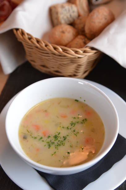 istock High angle shot of the soup on the table St Moritz 1193677158