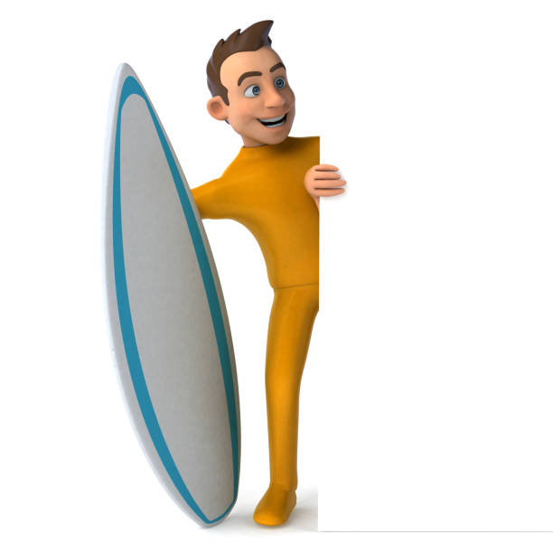 istock Fun 3D cartoon yellow character 1193680919