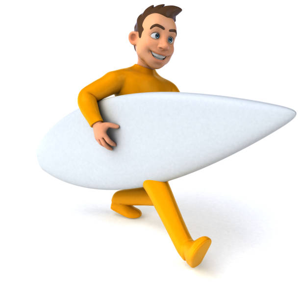 istock Fun 3D cartoon yellow character 1193680926