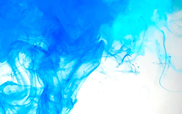 istock Blue magic abstract background. Stylish modern background. Watercolor ink in water. 1193681214